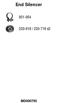 Silencieux arrière FA1 MD000792