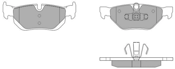 Kit de plaquettes de frein, frein à disque FREMAX FBP-1403