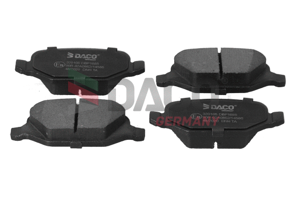 Kit de plaquettes de frein, frein à disque DACO Germany 320105