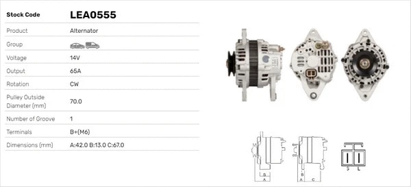 Alternateur LUSA LEA0555