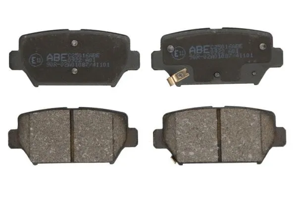 Kit de plaquettes de frein, frein à disque ABE C25016ABE
