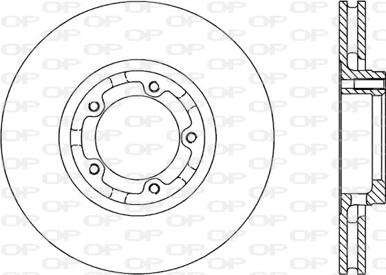 Disque de frein OPEN PARTS BDA1182.20