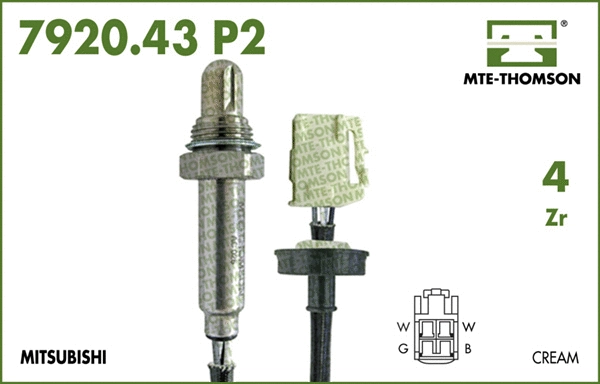 Sonde lambda MTE-THOMSON 7920.43.063P2