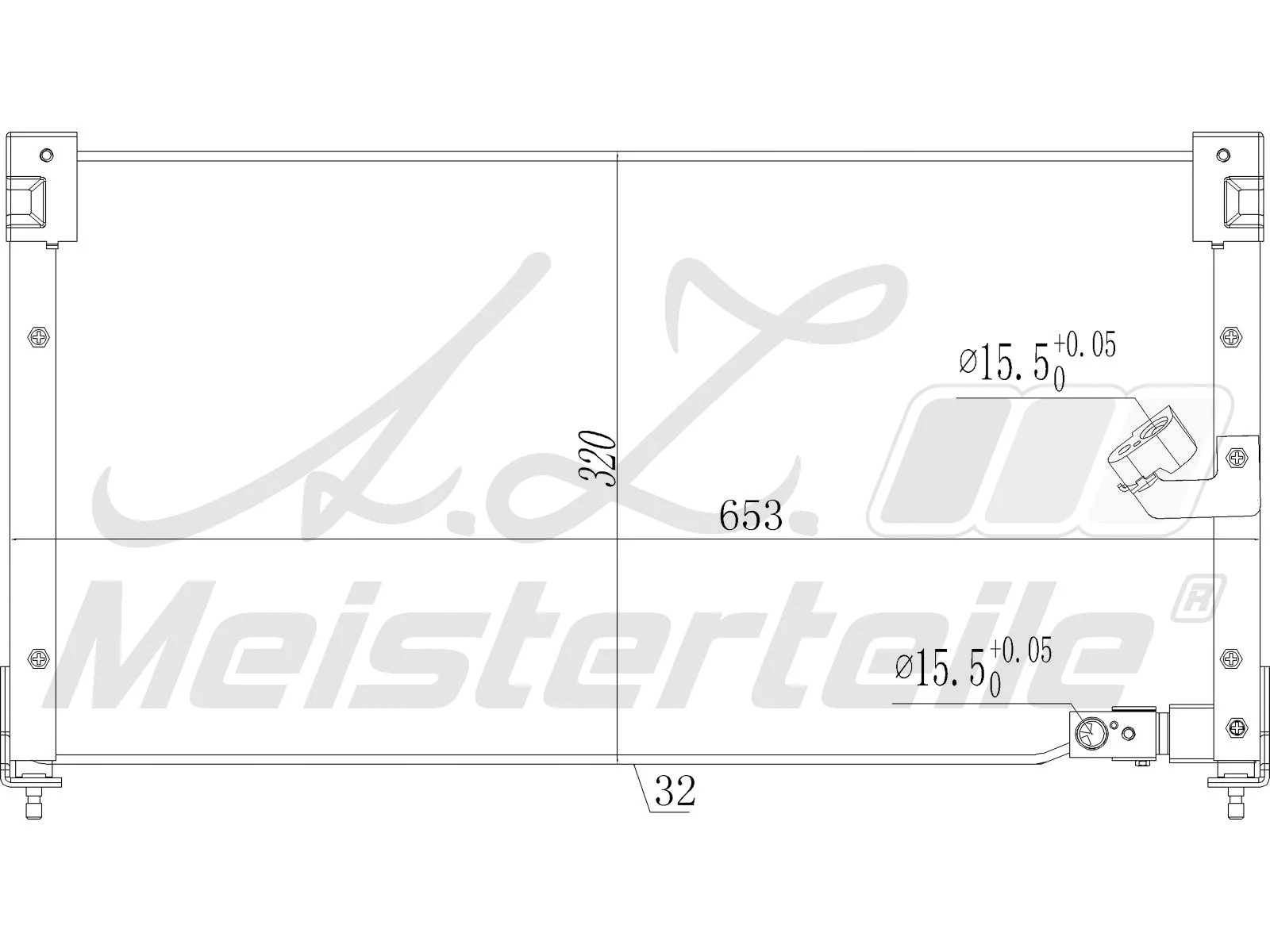 Condenseur, climatisation A.Z. Meisterteile AZMT-45-030-1610