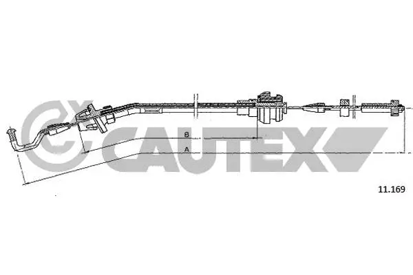 Câble d'accélération CAUTEX 766079