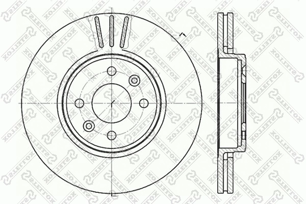 Disque de frein STELLOX 6020-3919V-SX