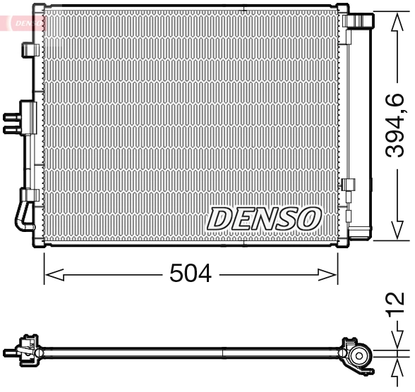 Condenseur, climatisation DENSO DCN43005