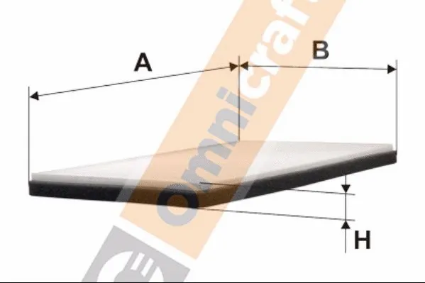 Filtre, air de l'habitacle Omnicraft 2441463