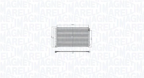 Condenseur, climatisation MAGNETI MARELLI 350203105400
