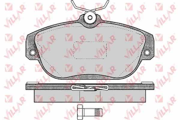Kit de plaquettes de frein, frein à disque VILLAR 626.0601