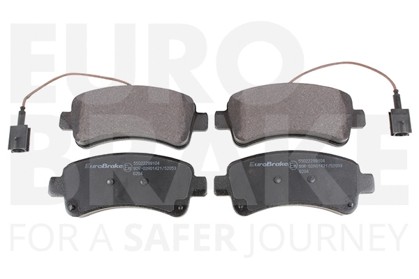 Kit de plaquettes de frein, frein à disque EUROBRAKE 55022299104