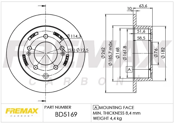 Disque de frein FREMAX BD-5169