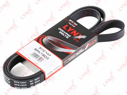 Courroie trapézoïdale à nervures LYNXAUTO 6PK1803