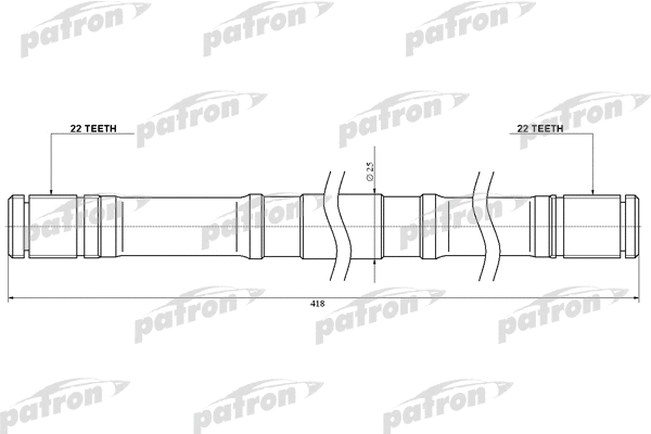 Arbre de transmission PATRON GA16LH