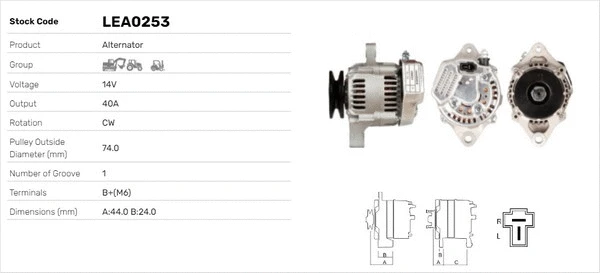 Alternateur LUSA LEA0253