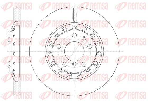 Disque de frein REMSA 61155.10