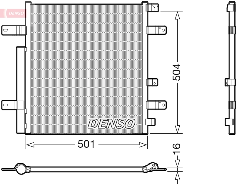 Condenseur, climatisation DENSO DCN99054