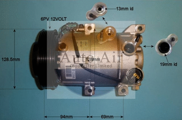 Compresseur, climatisation AUTO AIR GLOUCESTER 14-0290