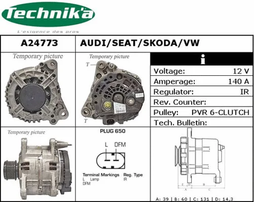 Alternateur Technika A24773