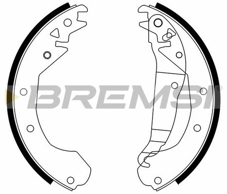 Jeu de mâchoires de frein BREMSI GF0351