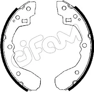 Jeu de mâchoires de frein CIFAM 153-201