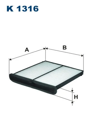 Filtre, air de l'habitacle FILTRON K 1316