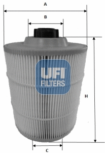 Filtre à air UFI 27.A00.00