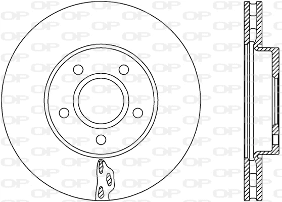 Disque de frein OPEN PARTS BDA2739.20