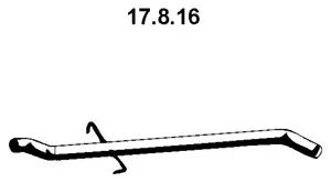 Tuyau d'échappement EBERSPÄCHER 17.8.16
