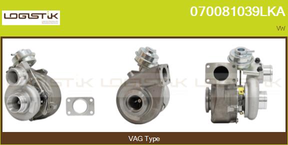 Turbocompresseur, suralimentation LGK 070081039LKA