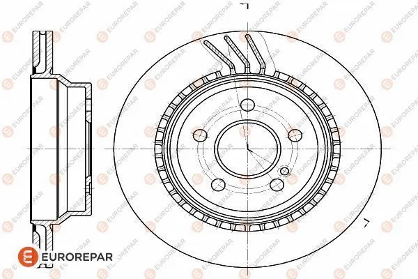 Disque de frein EUROREPAR 1622810080