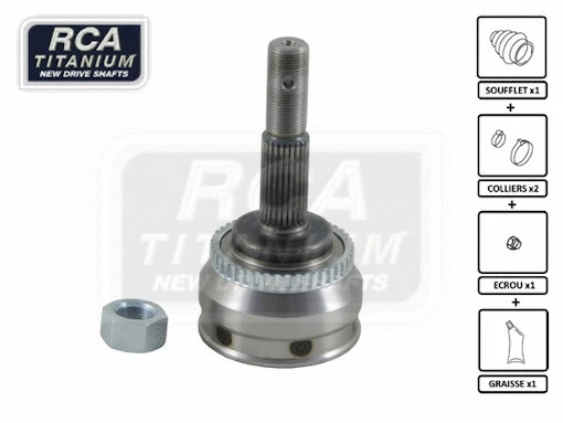 Jeu de joints, arbre de transmission RCA FRANCE NI22