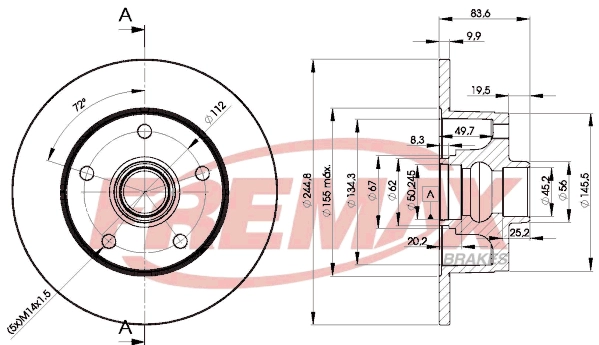 Disque de frein FREMAX BD-5606