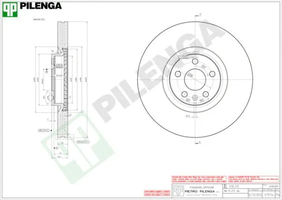 Disque de frein PILENGA V1514