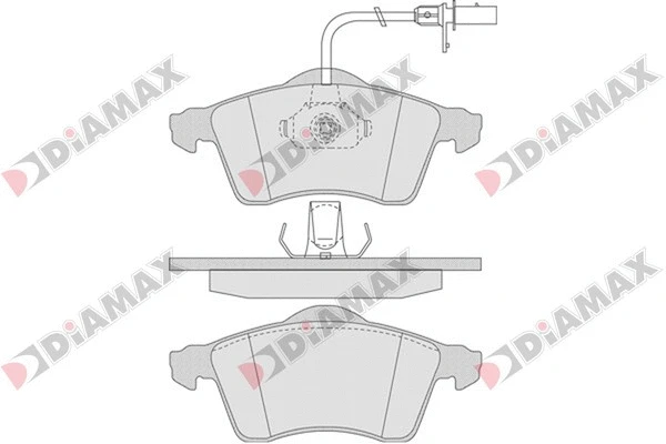 Kit de plaquettes de frein, frein à disque DIAMAX N09555