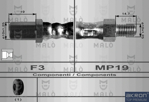 Flexible de frein AKRON-MALÒ 8509