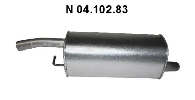 Silencieux arrière EBERSPÄCHER 04.102.83