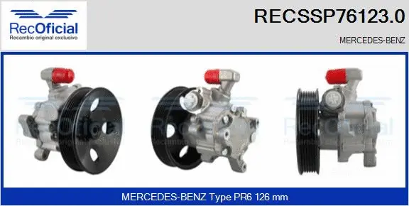 Pompe hydraulique, direction RECOFICIAL RECSSP76123.0
