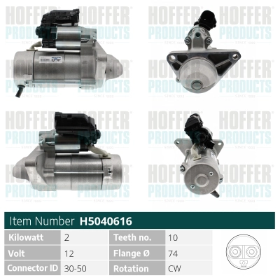 Démarreur HOFFER H5040616