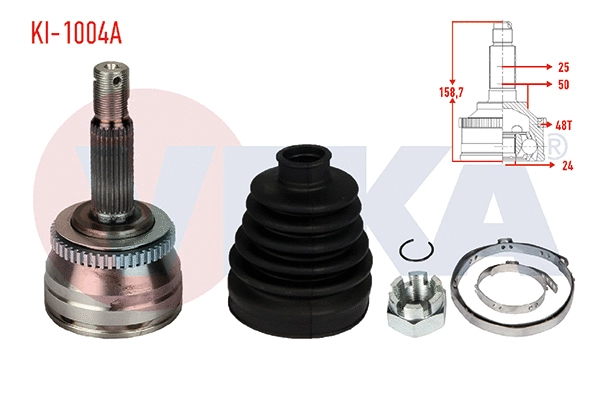 Jeu de joints, arbre de transmission VEKA KI-1004A