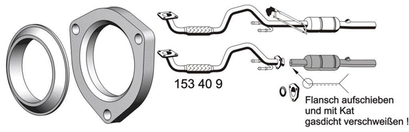 Tube de réparation, catalyseur ERNST 153409