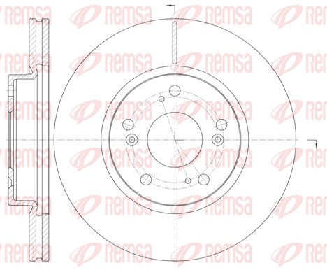 Disque de frein REMSA 6986.10