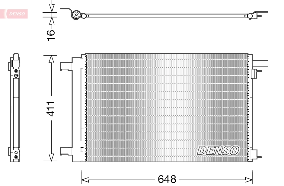 Condenseur, climatisation DENSO DCN21021