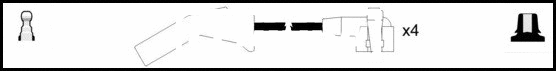 Kit de câbles d'allumage LEMARK HOES1324