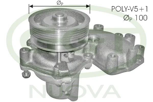 Pompe à eau, refroidissement du moteur GGT PA10557