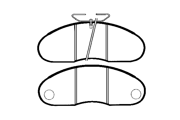 Kit de plaquettes de frein, frein à disque Technika 01245