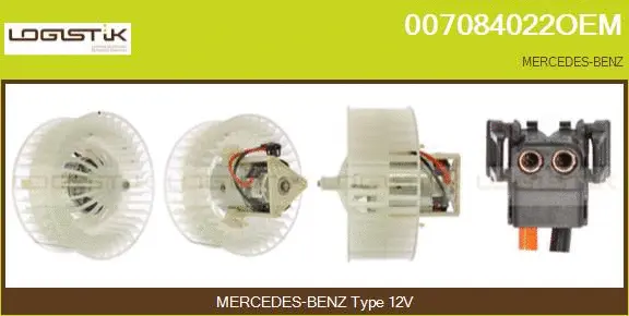 Pulseur d'air habitacle LGK 007084022OEM