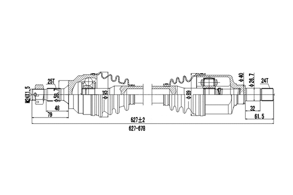 Arbre de transmission DYNAMATRIX DDS245105