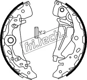 Jeu de mâchoires de frein fri.tech. 1049.161