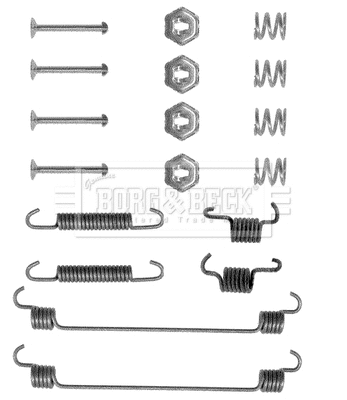 Kit d'accessoires, mâchoire de frein BORG & BECK BBK6089